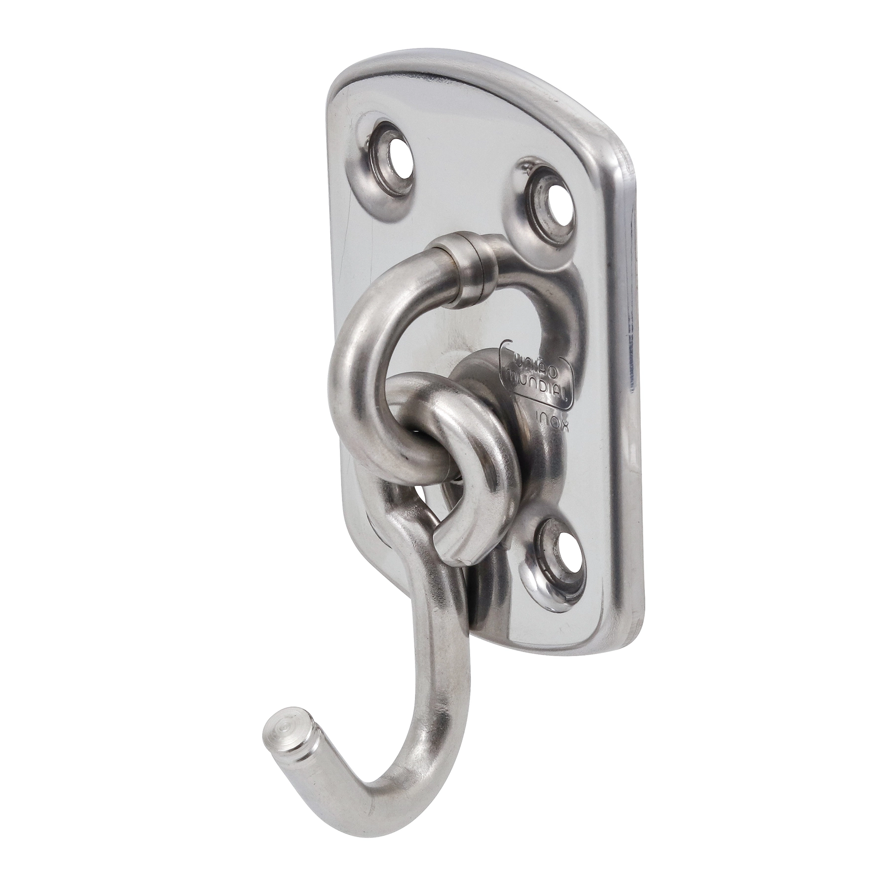 Gancho de Rede 150kg de Parafusar Inox Polido 1 peça