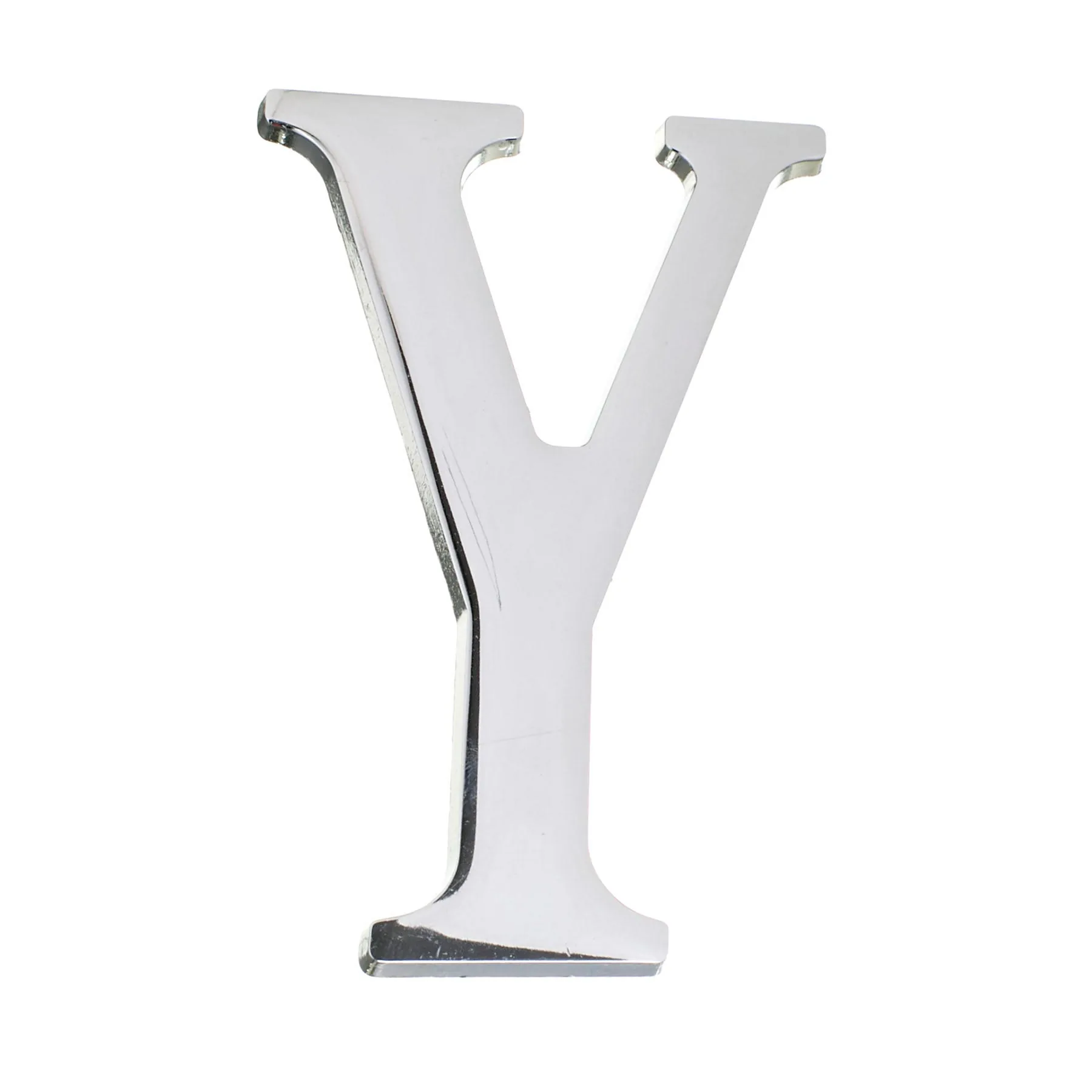 Letra Residencial "Y" 13cm Zamac Prata