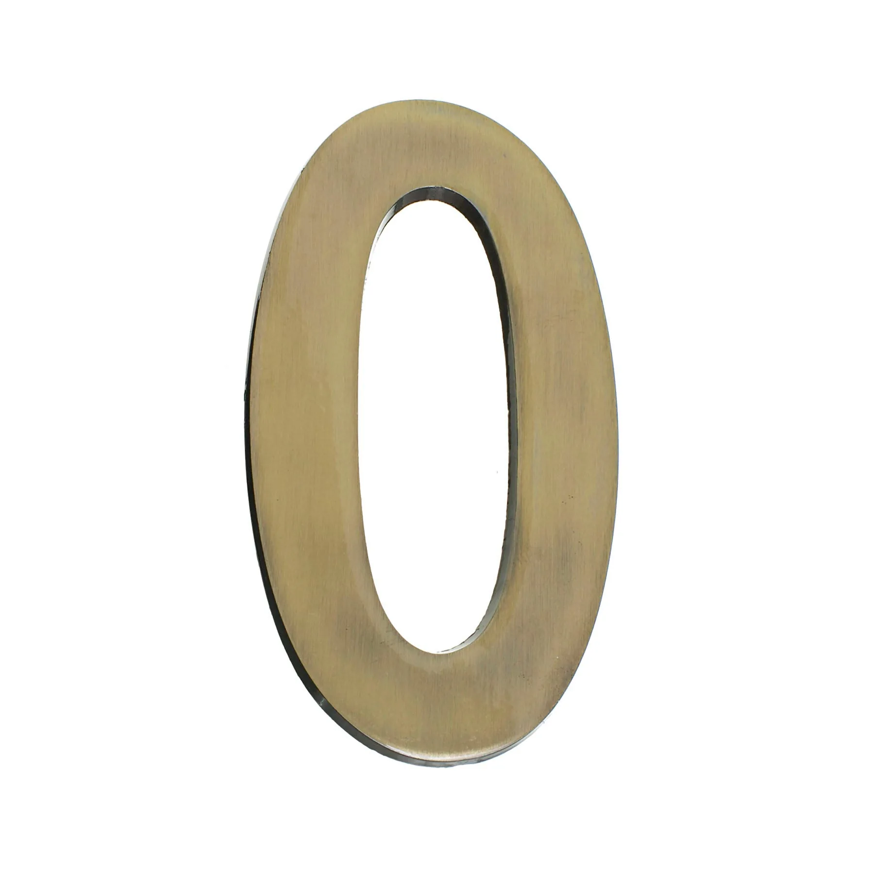 Número Residencial "0" 13cm Zamac Dourado