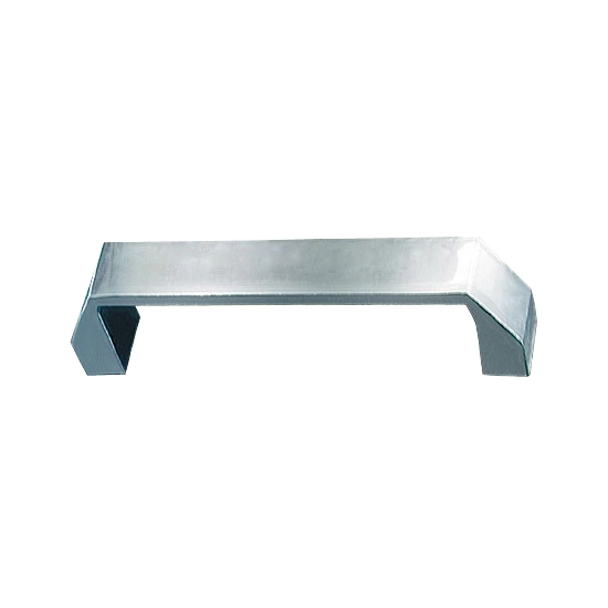 Puxador para Porta 10cm Zamac  Prata Cromado União Mundial