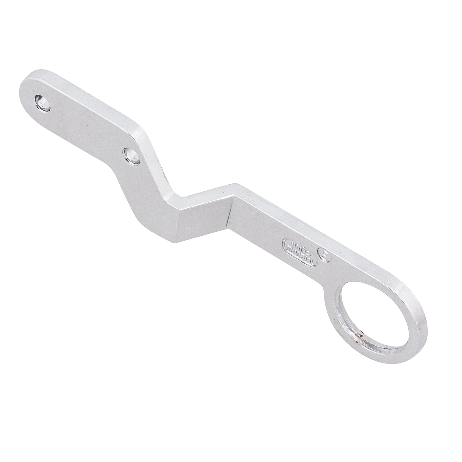Alavanca Esquerda para Janela Basculante Zamac Prata Galvanizado 14cmx30mm 1 peça União Mundial