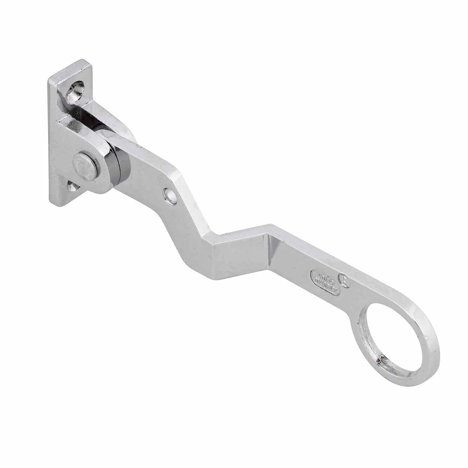Alavanca Esquerda para Janela Basculante Zamac Prata Galvanizado 14cmx30mm União Mundial