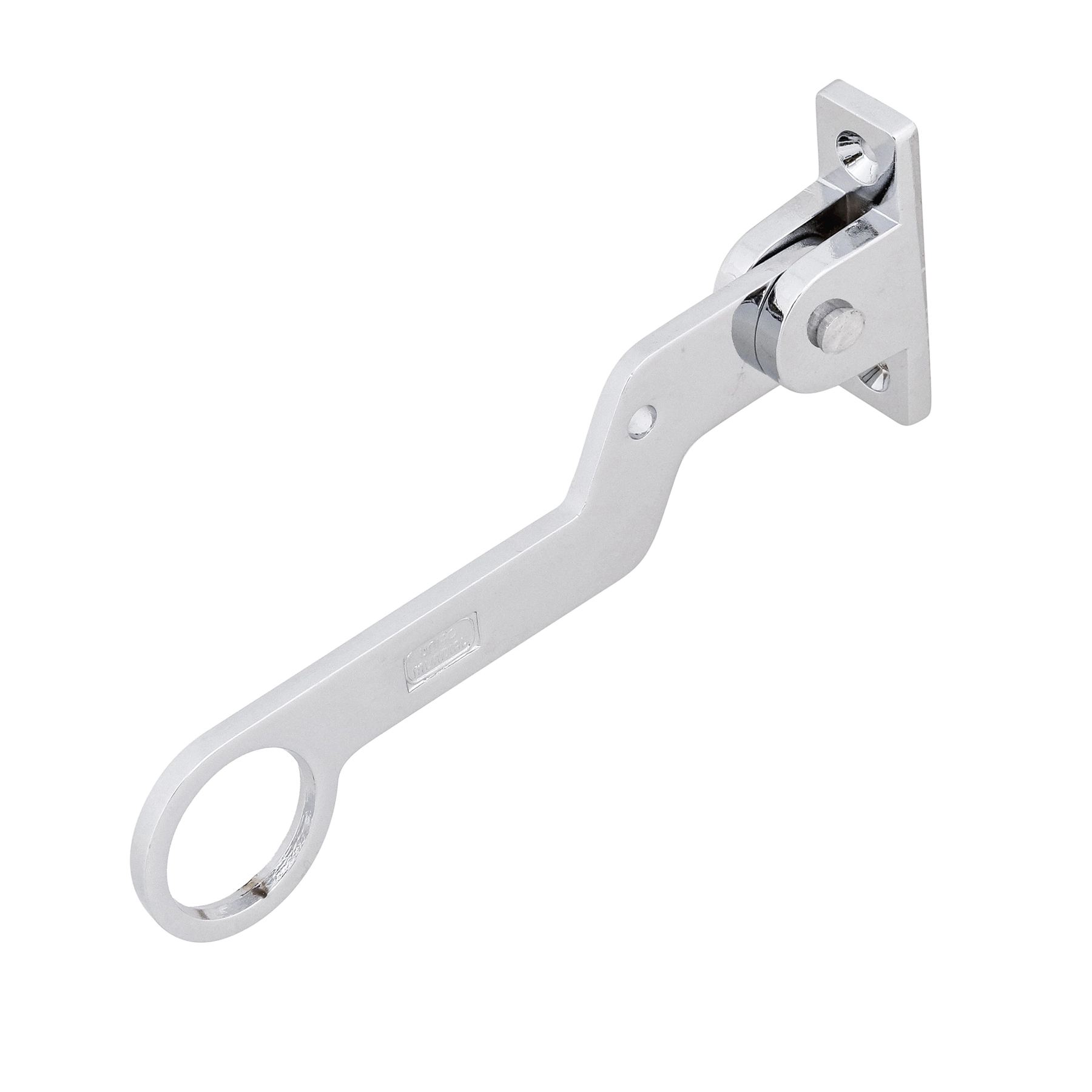 Alavanca Chata para Janela Basculante Zamac Prata Galvanizado 14cmx30mm União Mundial
