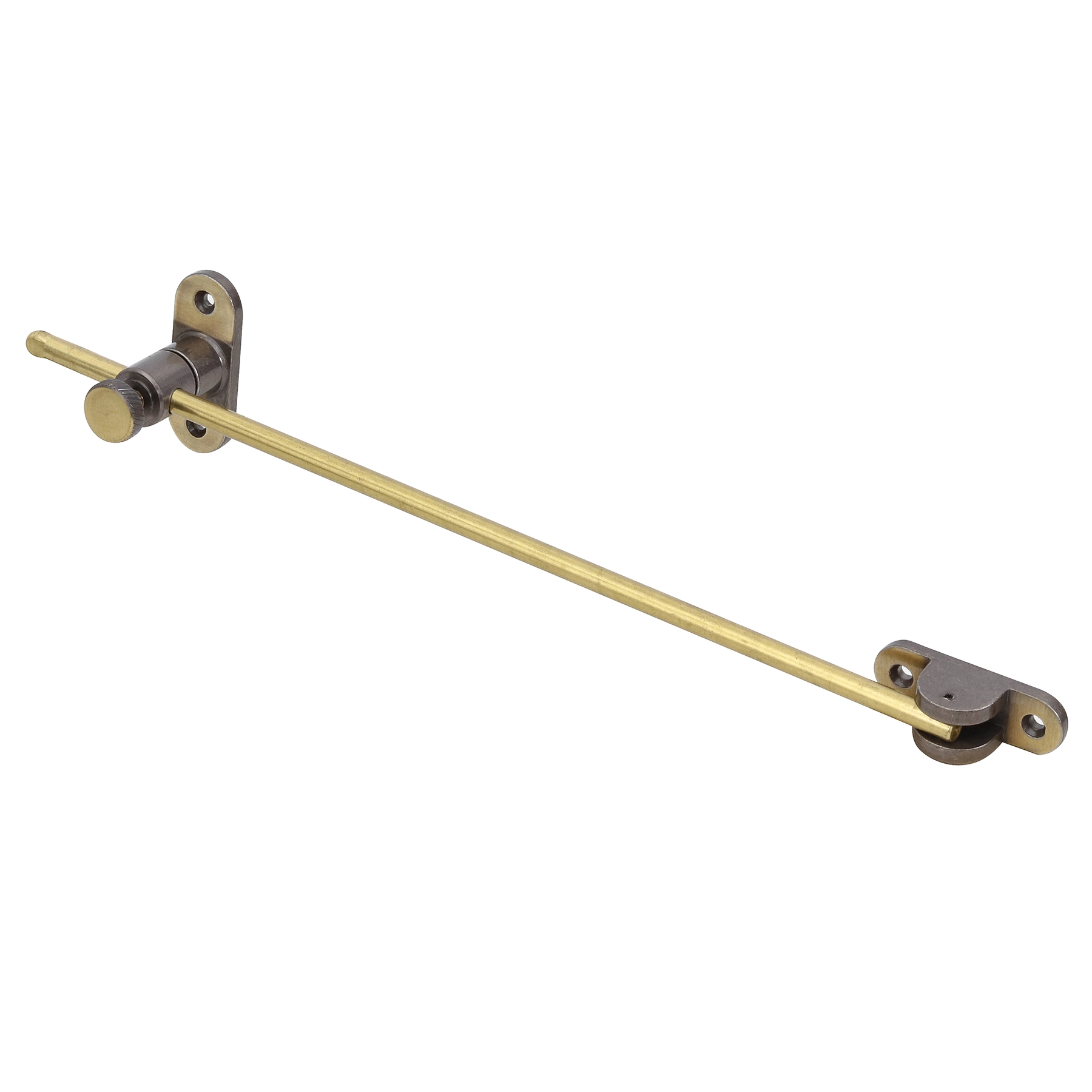 Braço Articulação para Janelas Zamac e Latão Oxidado Dourado 280x40mm