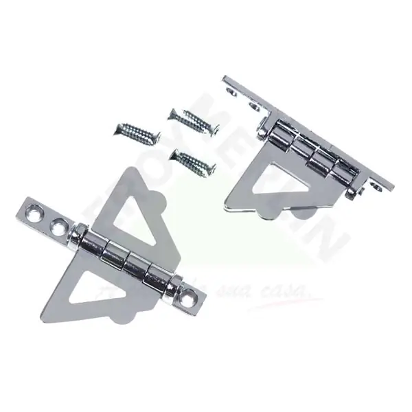 Borboleta para Janelas Zamac Cromado Prata 60x30mm