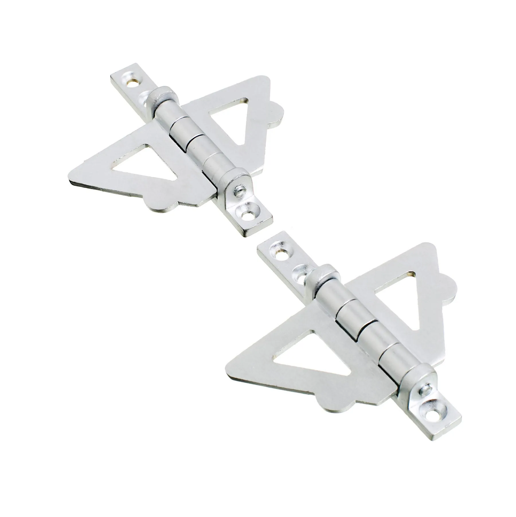 Borboleta para Janelas Zamac Cromado Acetinado Prata 60x30mm
