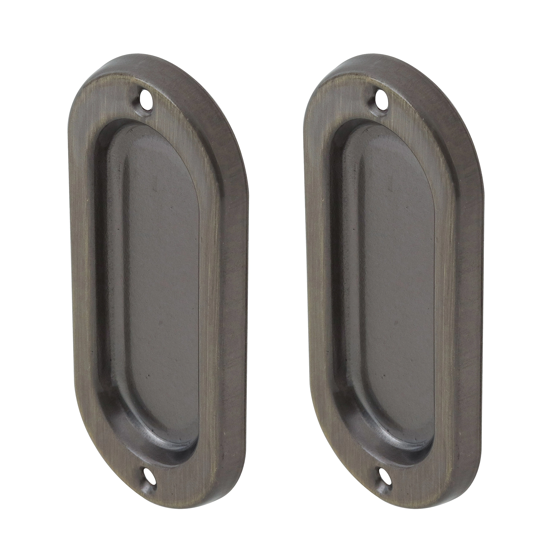 Fecho Concha Sobrepor para Janela Aço Ouro Velho Oxidado 100x40mm União Mundial