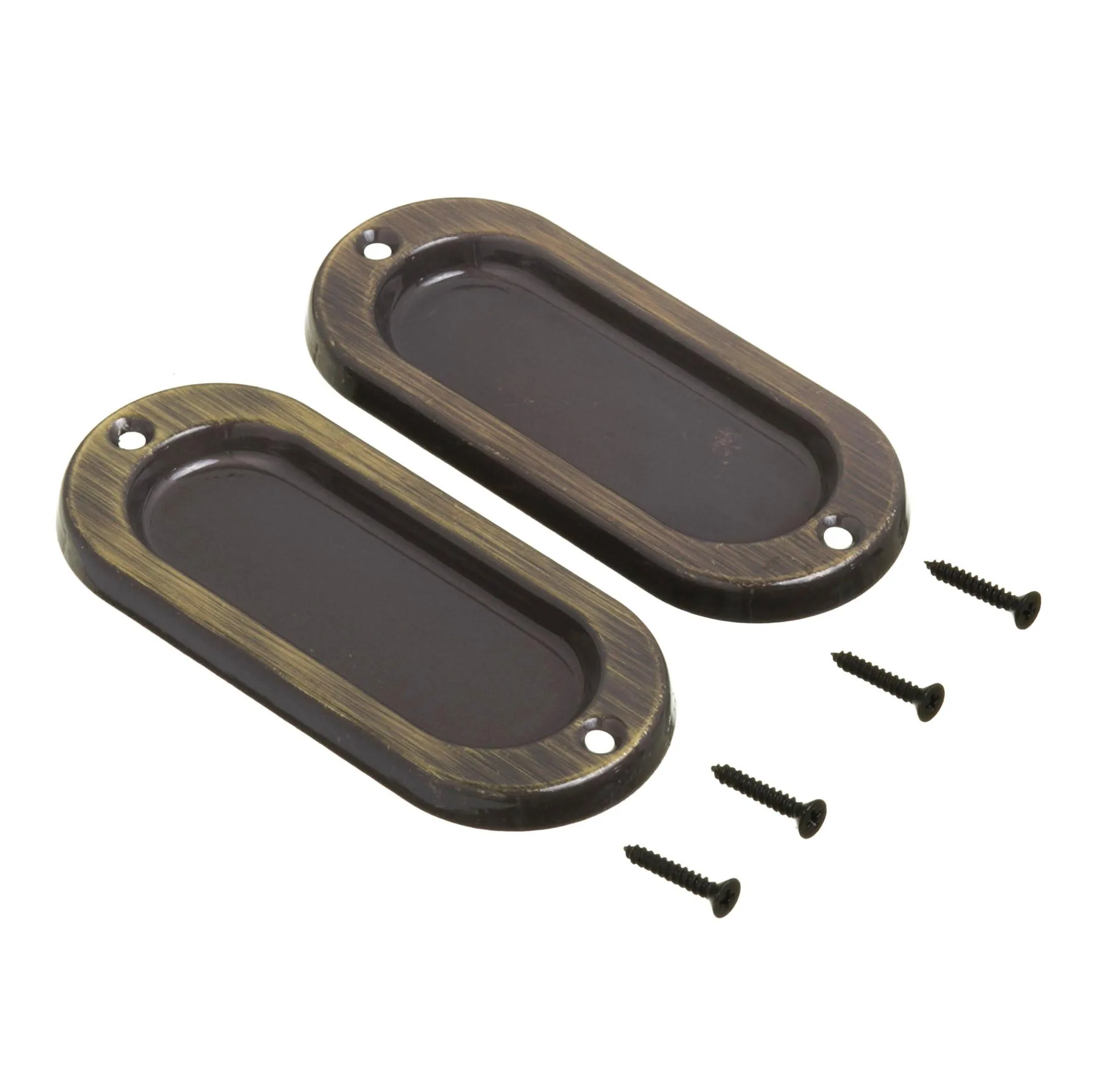 Fecho Concha Sobrepor Aço Ouro Velho Oxidado 100x40mm União Mundial