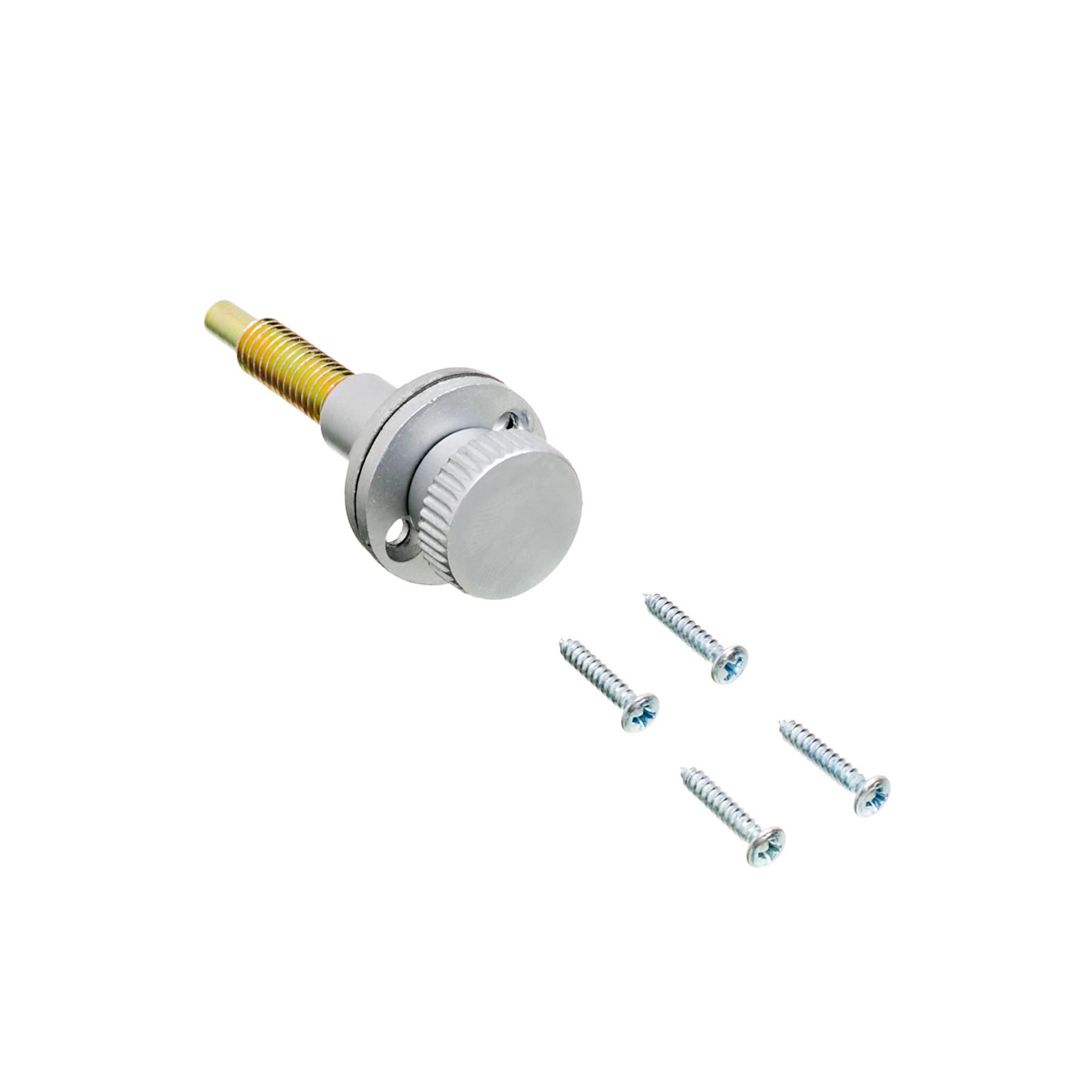 Trinco Prisioneiro Embutir Zamac Cromado Acetinado 90x15mm 1 peça