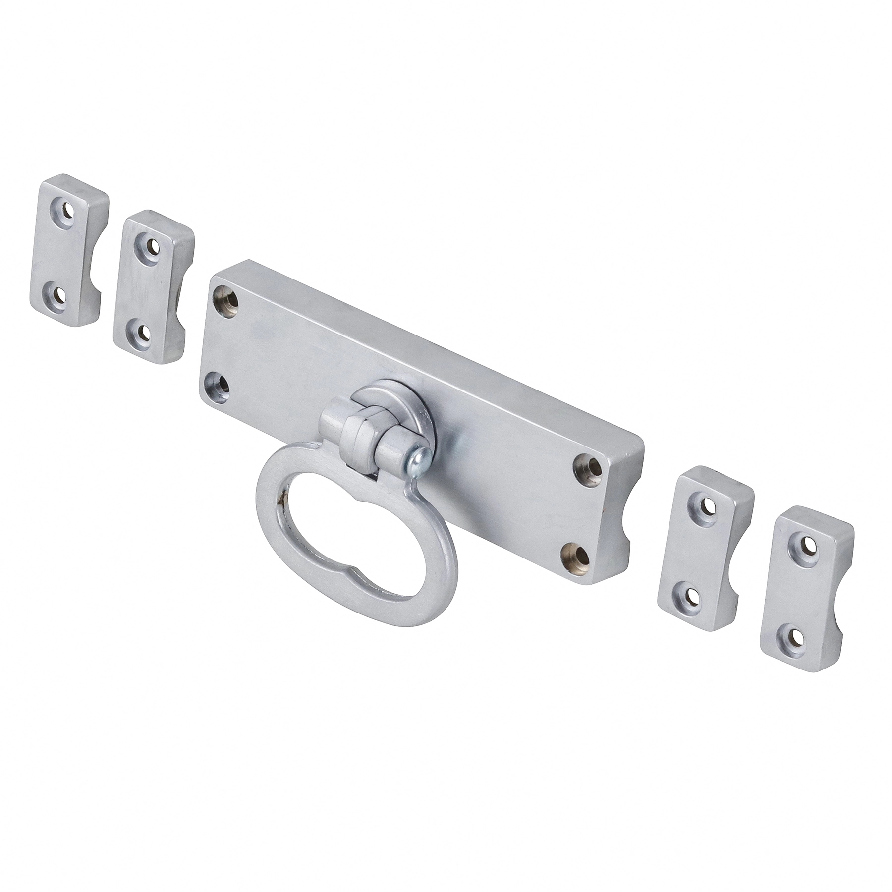 Cremona para Janela de Sobrepor 110x40mm Zamac Prata Cromado Acetinado União Mundial