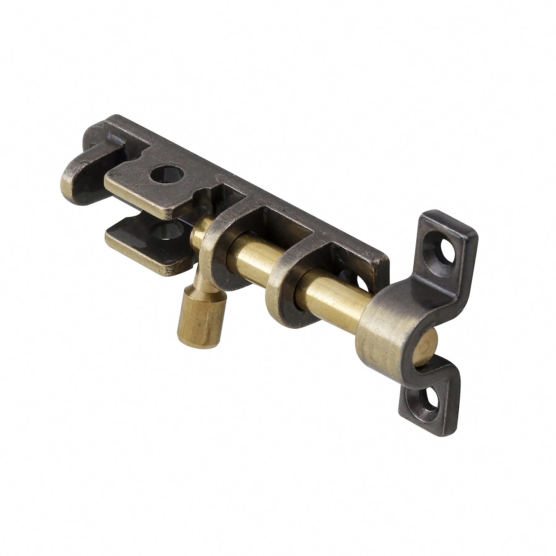Trinco para Porta Latão 60mm Ferrolho Redondo União Mundial