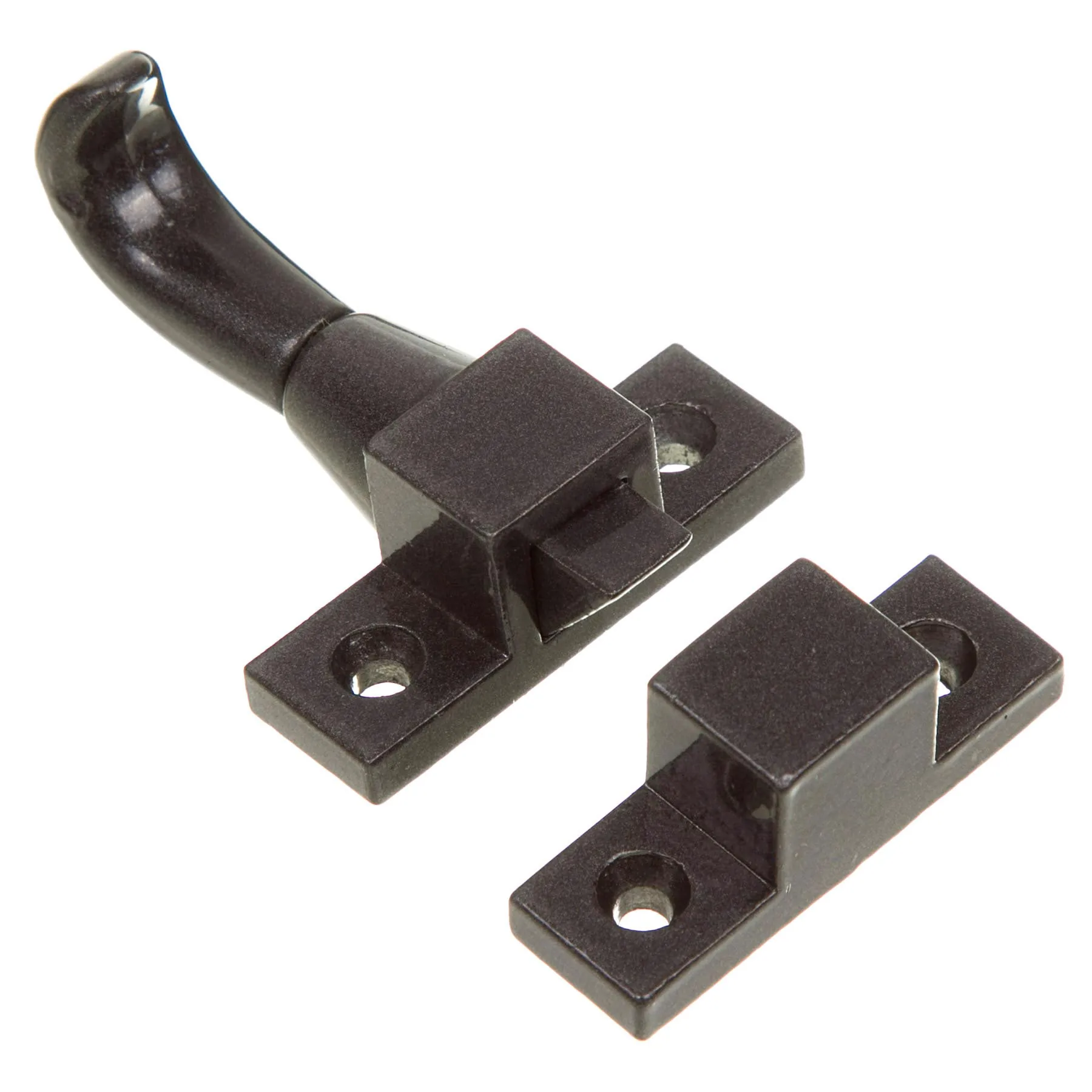 Trinco Sobrepor para Janela Zamac Preto 60x25mm União Mundial