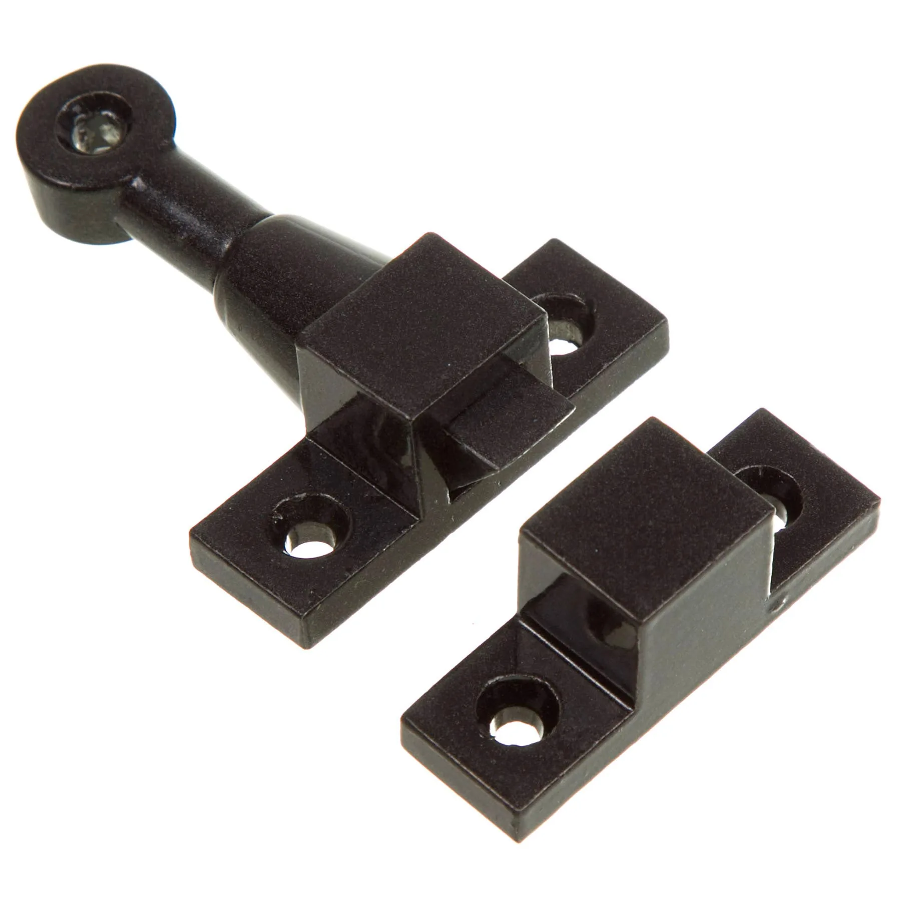 Trinco Sobrepor para Janela Zamac Preto Fosco 60x25mm União Mundial