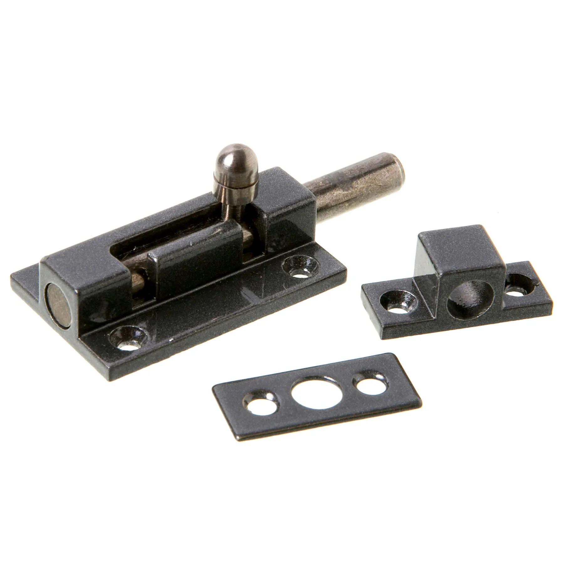 Trinco para Porta Latão Zamac 70mm Ferrolho Redondo