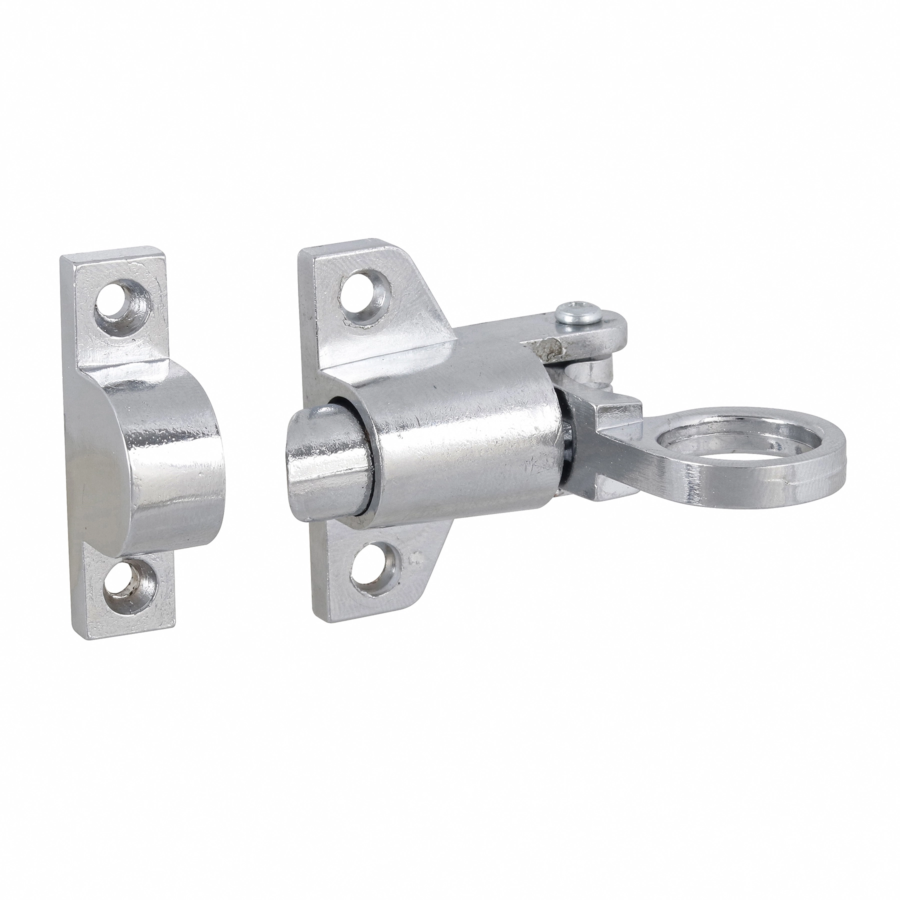 Trinco para Janela Zamac Prata Cromado 60x25mm União Mundial