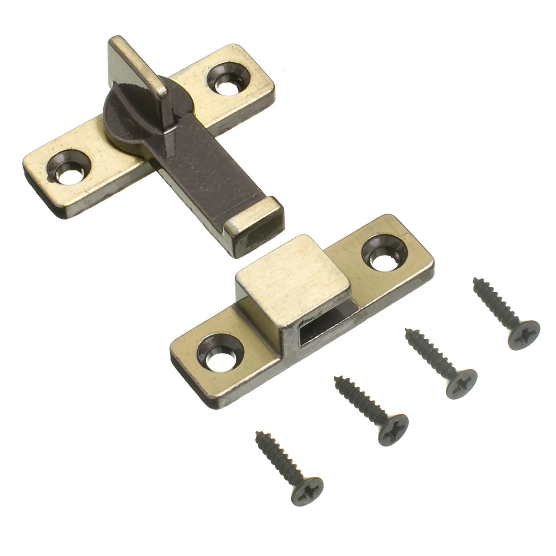 Tranqueta para Janela Aço Dourado Oxidado 40x10mm União Mundial
