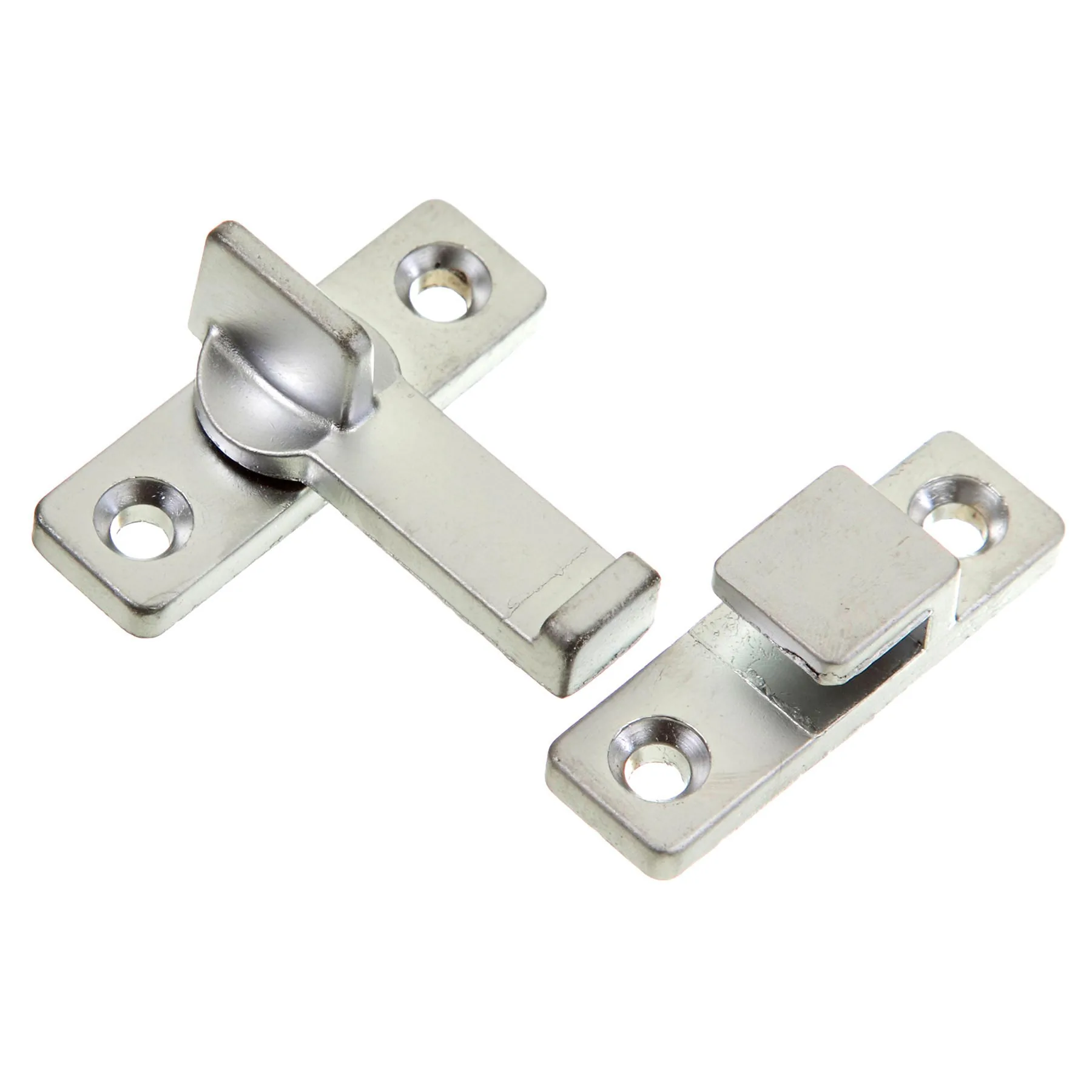 Tranqueta Sobrepor Aço Cromado Acetinado 40x10mm 1 peça