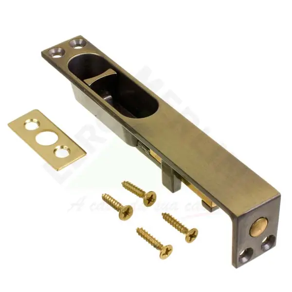 Trinco Embutir Zamac Oxidado 120x20mm 1 peça