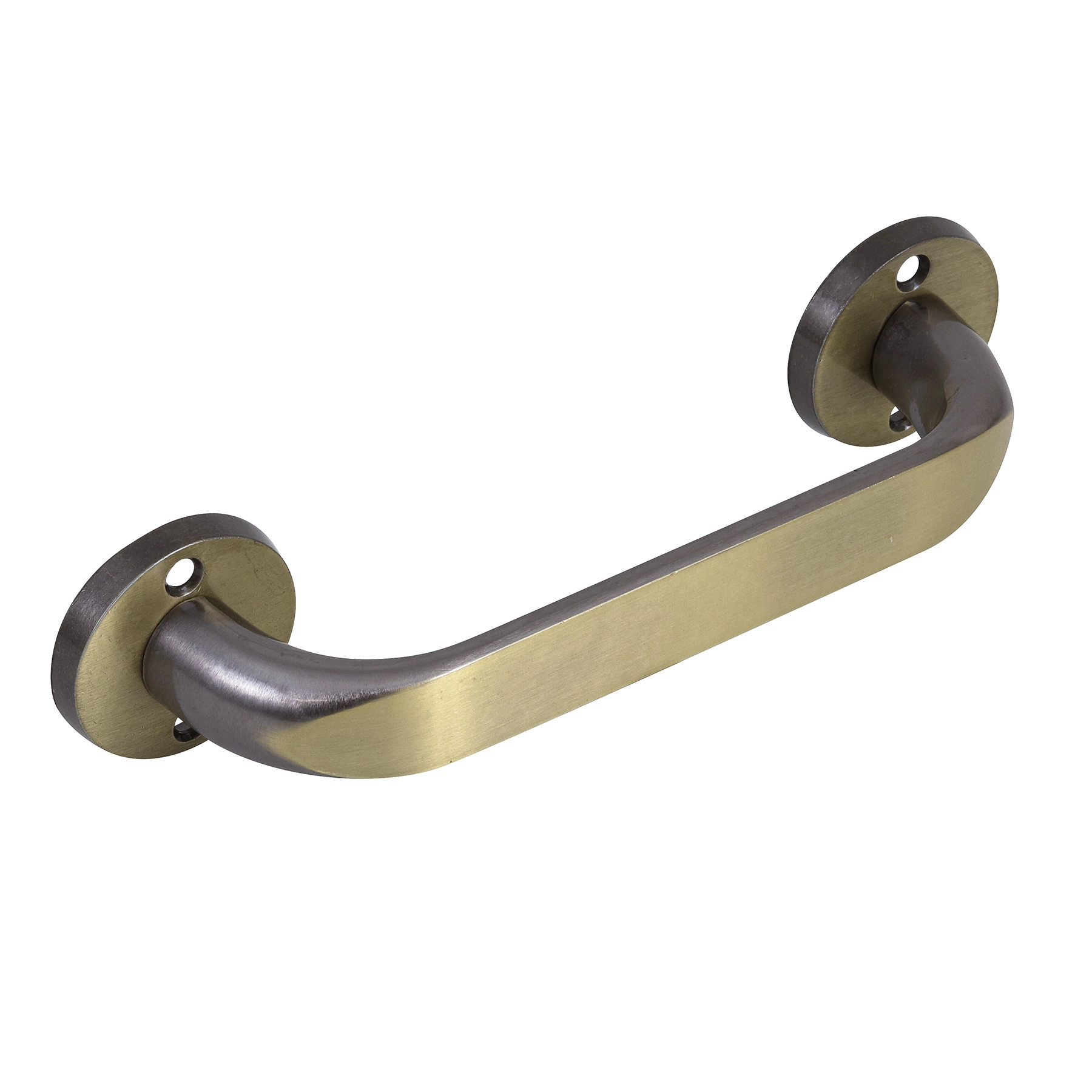 Puxador de Porta Pivotante e de Correr de Madeira em Zamac Oxidado Barra Reta 15cm União Mundial Classic
