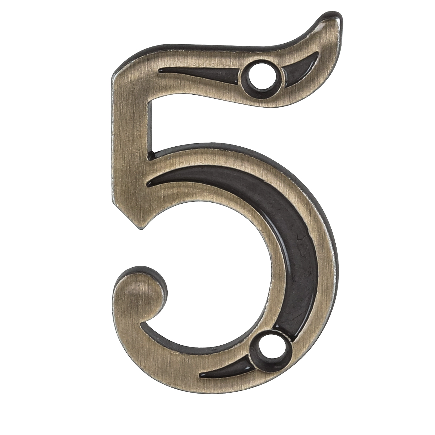 Número Apartamento "5" 4cm Parafusar Zamac Dourado