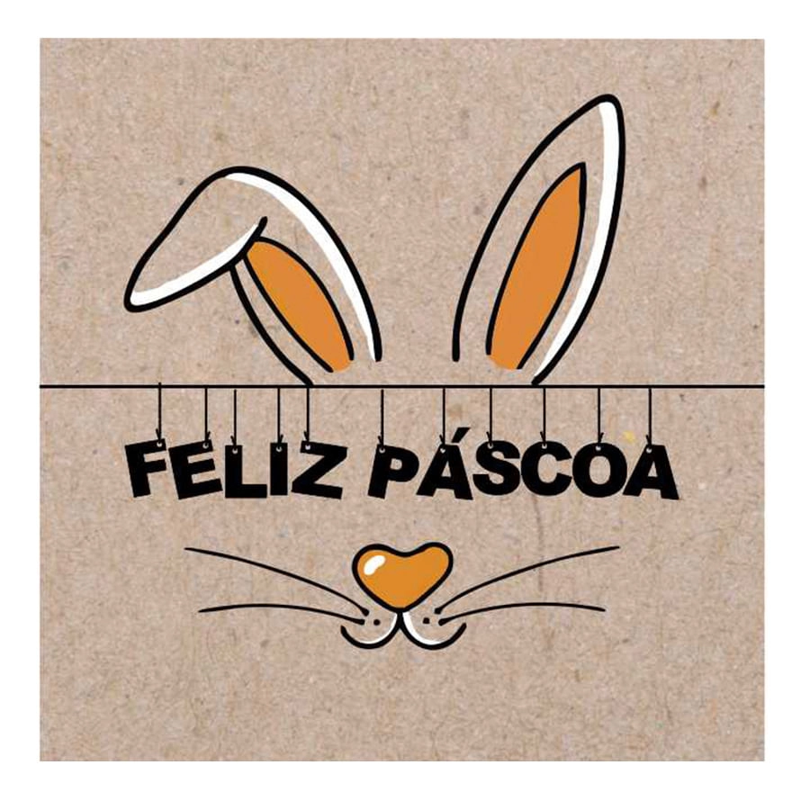 Tag Pascoa Varal 5x5cm 10un Juliana Polettini