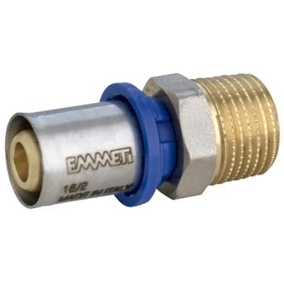 Conector Macho Para Água 20mm X 1/2 - Prensar Emmeti