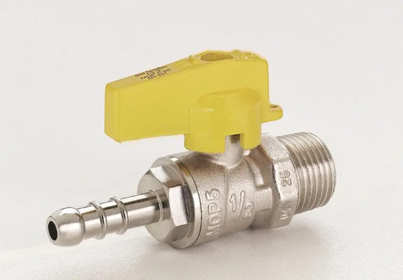 Válvula Esfera Reta Mang Glp 1/2(m)x3/8 Bm Norm-gás Emmeti