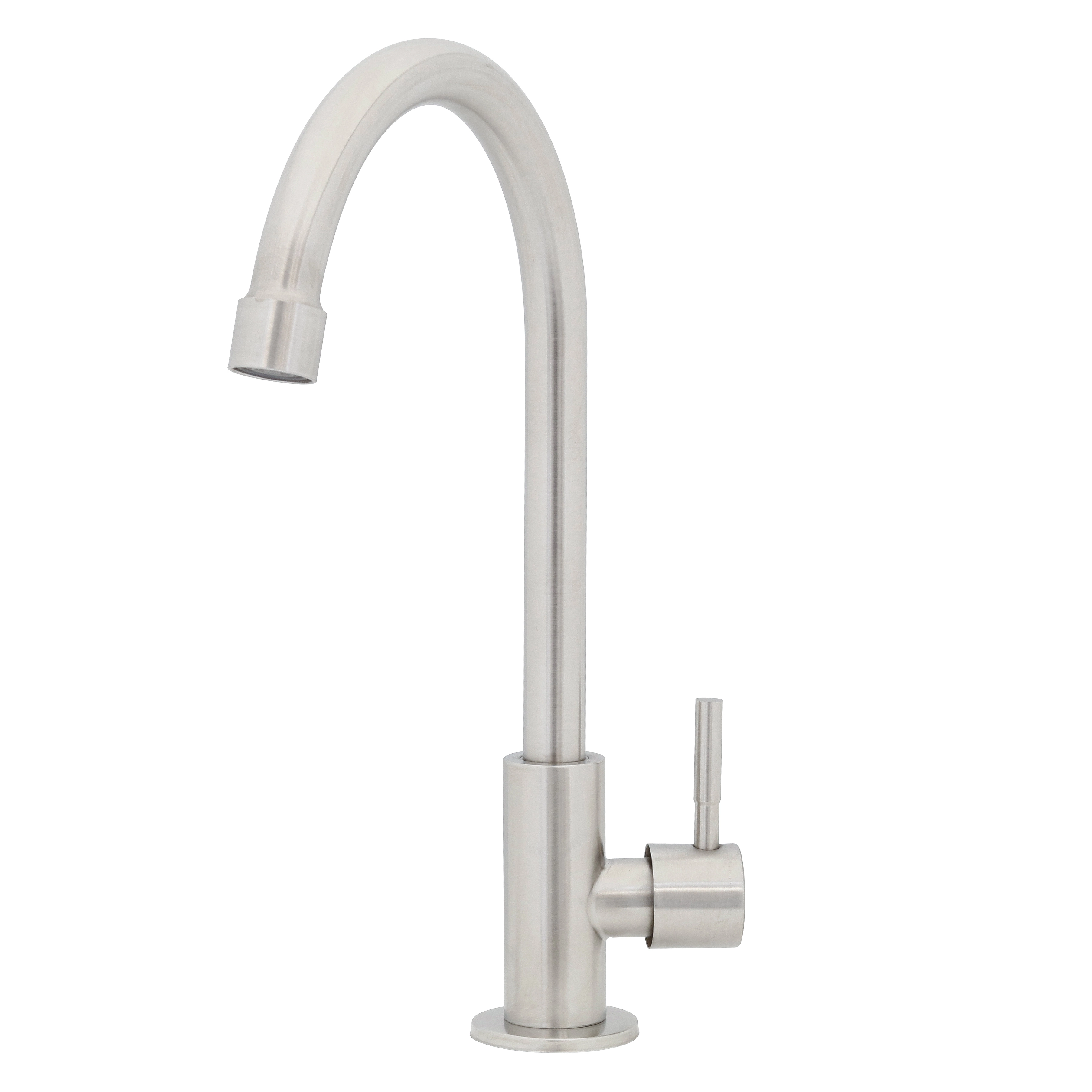 Torneira de Pia para Cozinha com Bica Alta Inox Escovado Steel Stoc