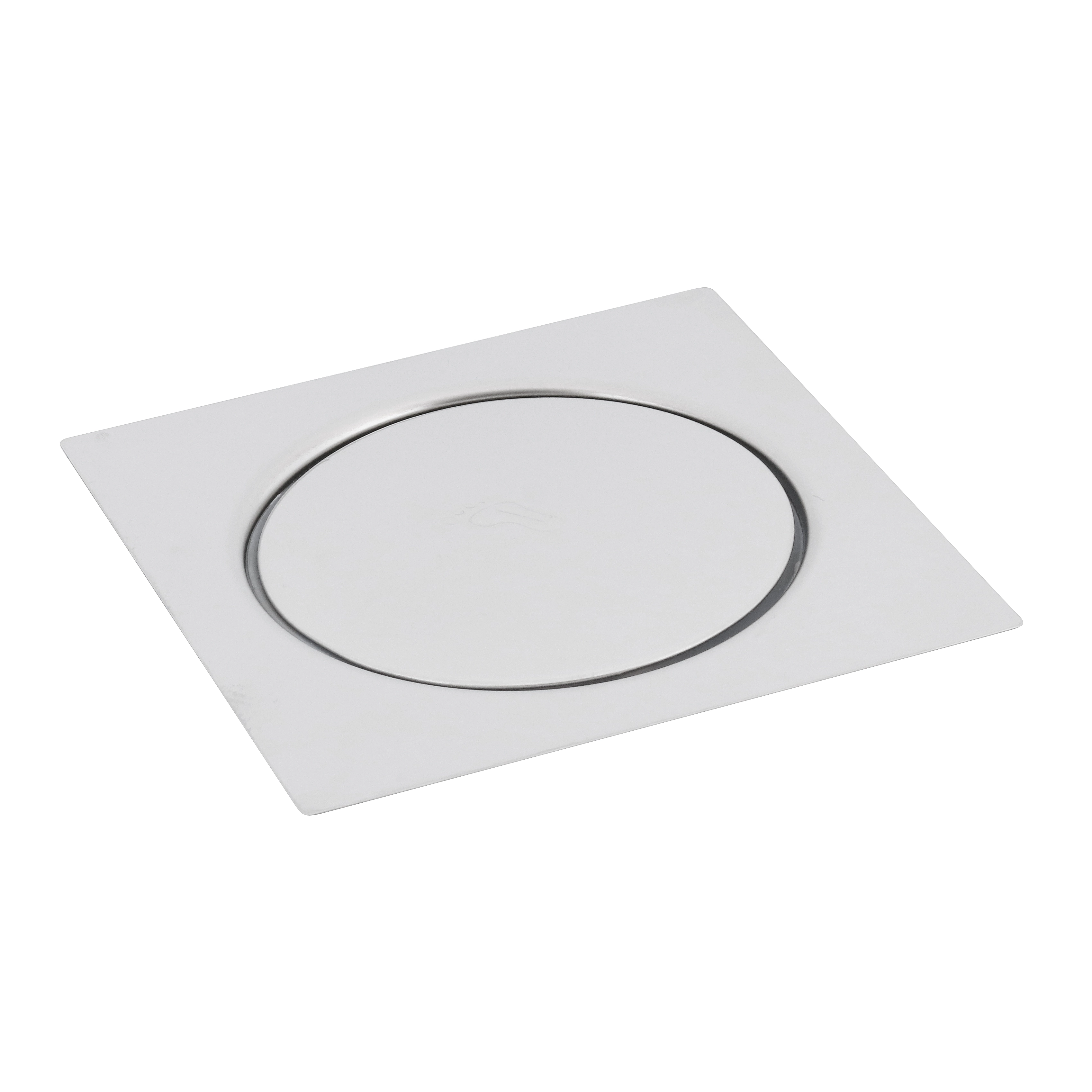 Ralo Click de Banheiro 15x15cm Anti-Inseto e Anti Odor Aço Inox Cromado Quadrado Stoc Click