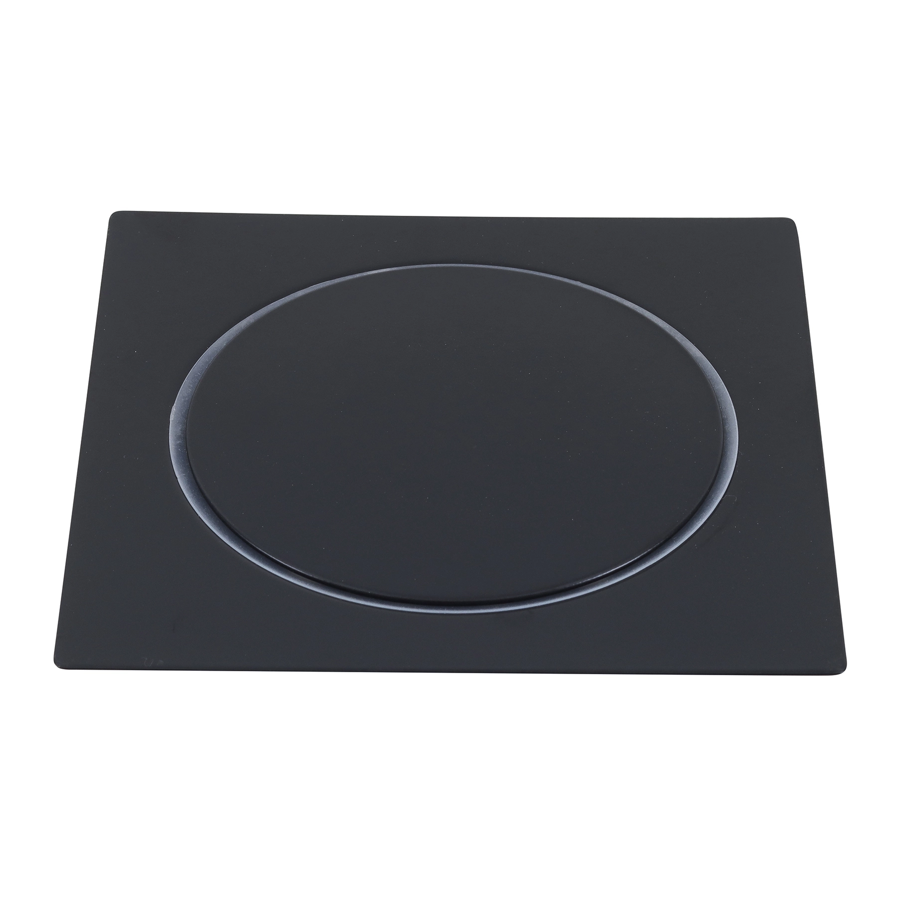 Ralo Click de Banheiro 15x15cm Anti-Inseto e Anti Odor Aço Inox Preto Quadrado Stoc Color