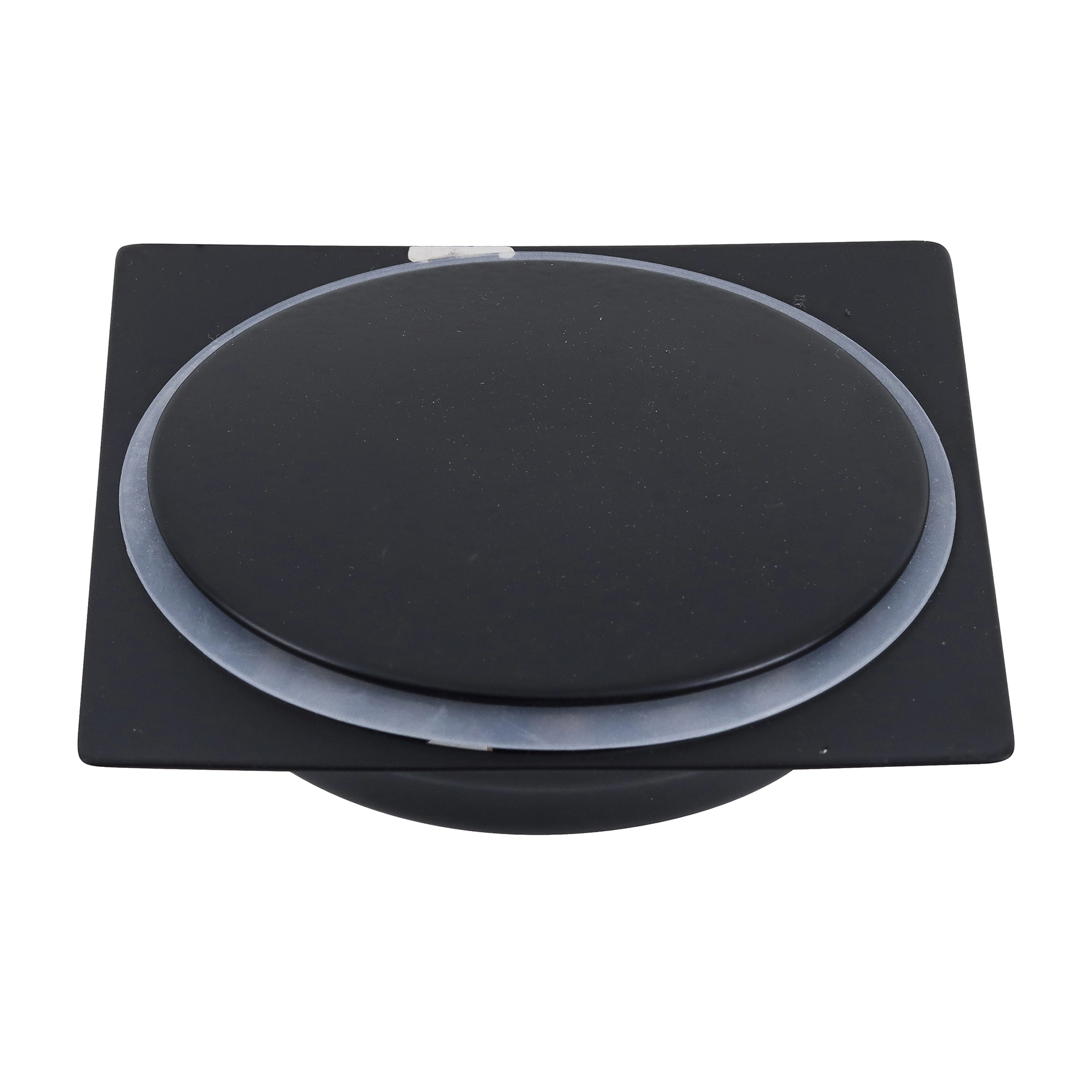 Ralo Click de Banheiro 10x10cm Anti-Inseto e Anti Odor Aço Inox Preto Quadrado Stoc Color