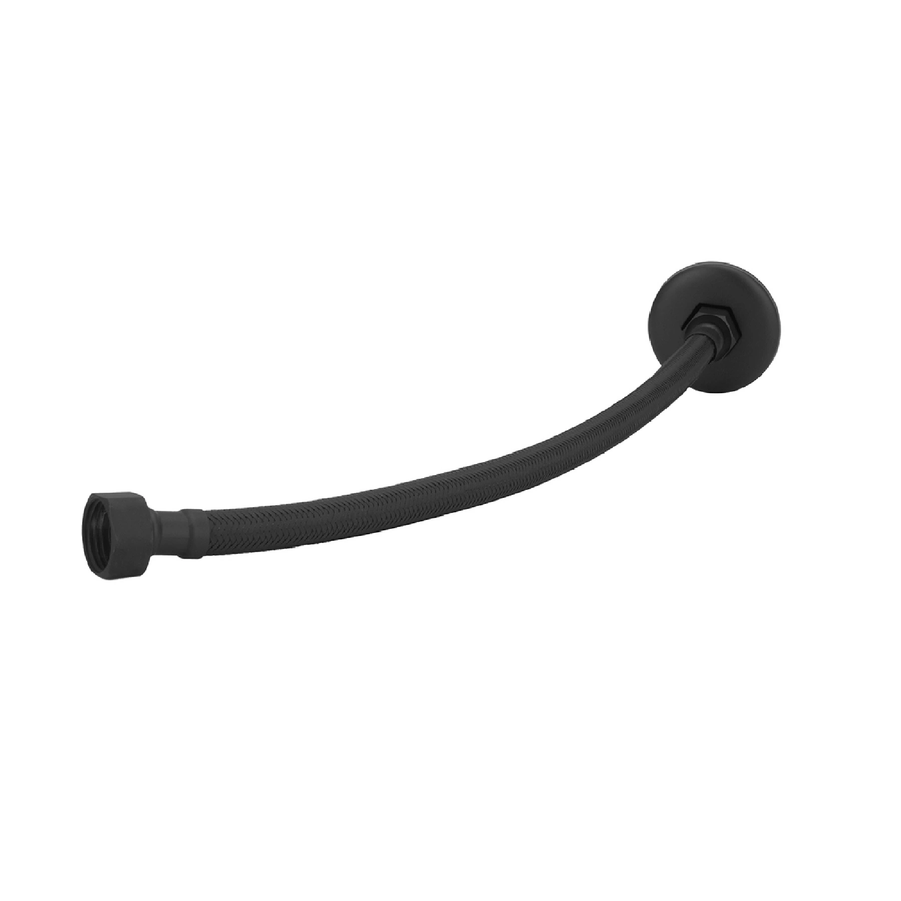 Mangueira Flexível Aço Inox Preta 1/2" 40cm Stoc