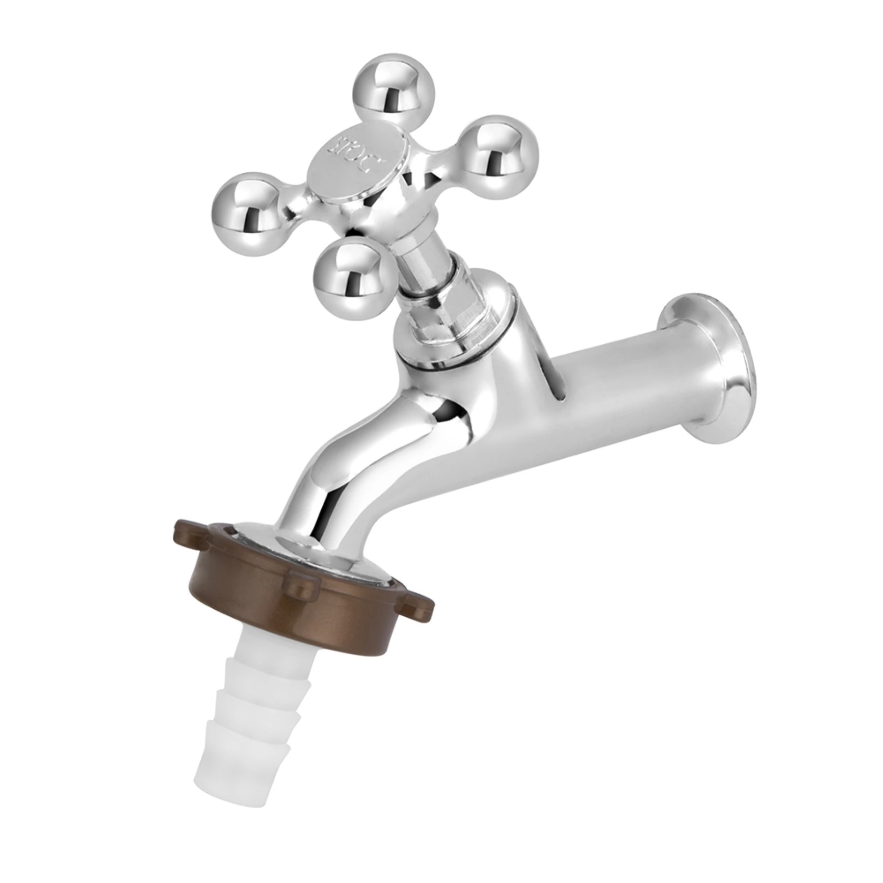 Torneira de Parede para Tanque com Bica Reta Cromada Light Stoc