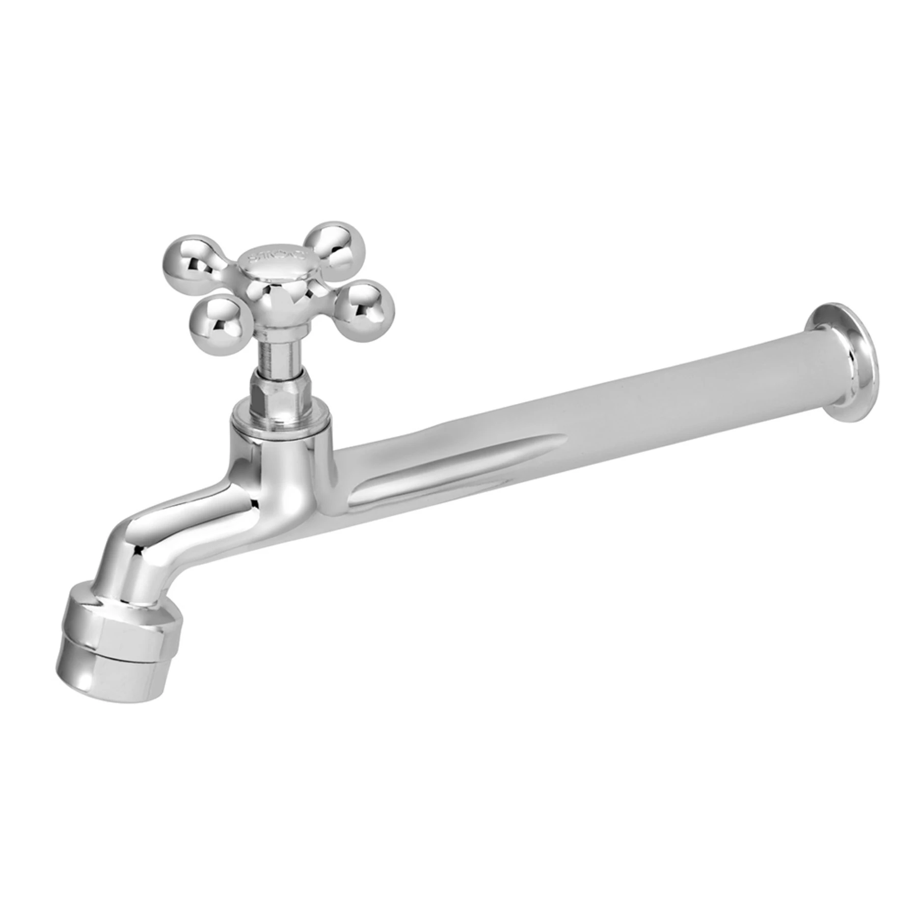 Torneira de Parede para Cozinha com Bica Reta Cromada Light Stoc