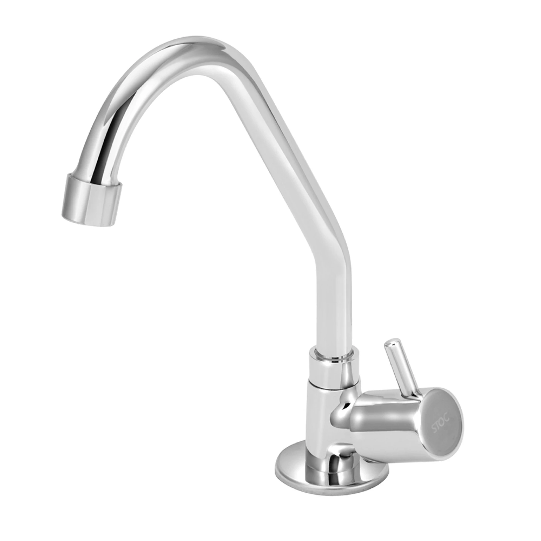 Torneira de Pia para Cozinha com Bica Alta Cromada Light Alavanca Stoc