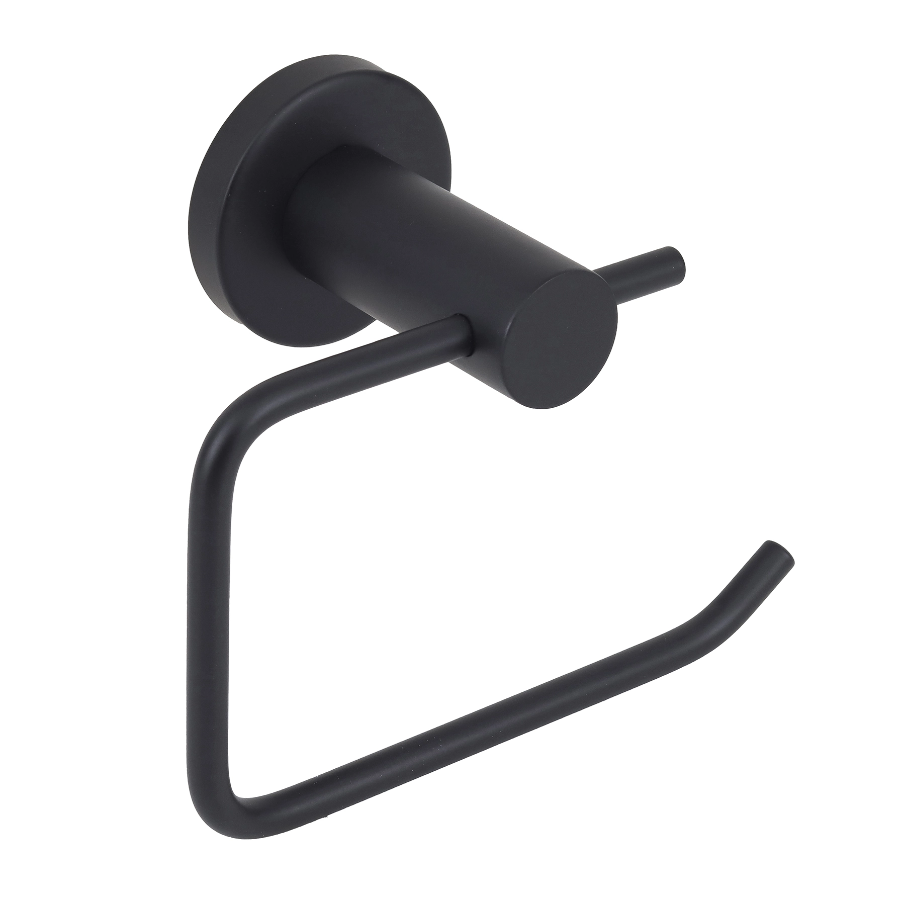 Porta Papel Higiênico Metal Parede Preto Prática Stoc
