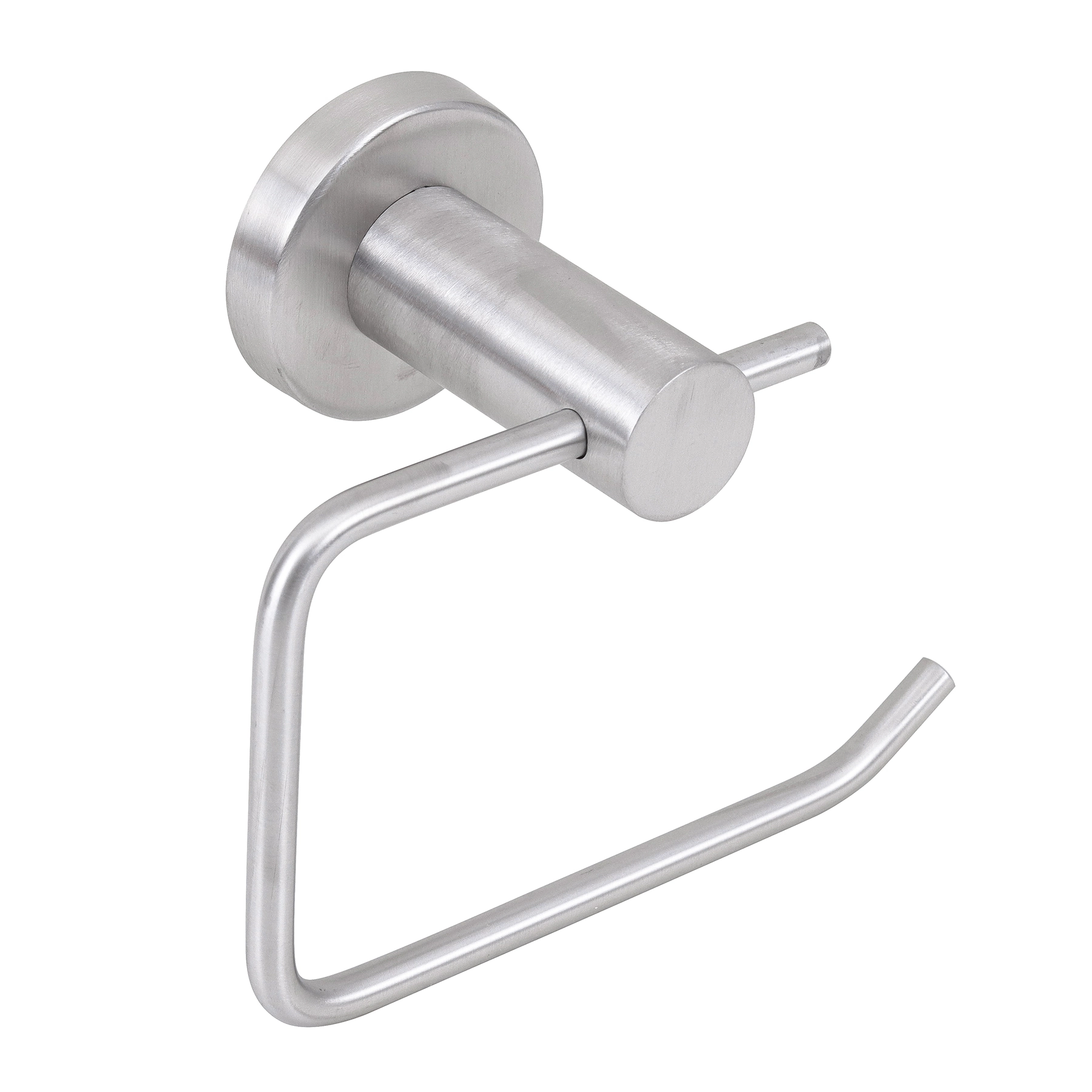 Porta Papel Higiênico Metal Parede Inox Escovado Prática Stoc