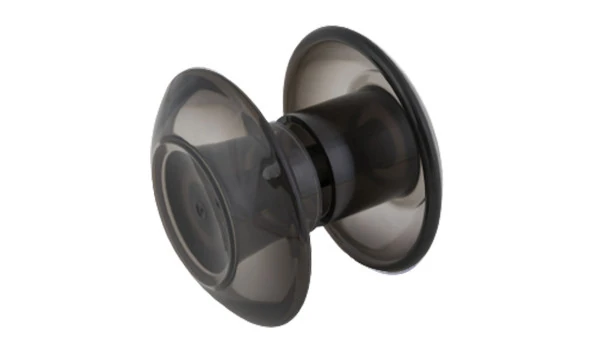 Puxador Duplo 80 Mm Para Porta De Vidro - Fumê