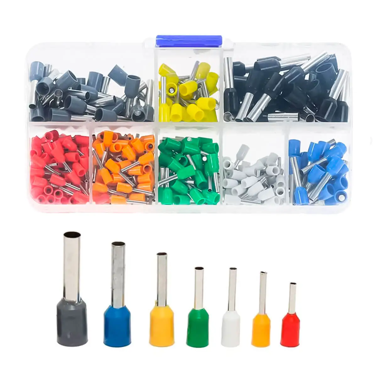 Kit Terminal Conector Tubular Ilhós 0,5mm À 6mm 400 Peças