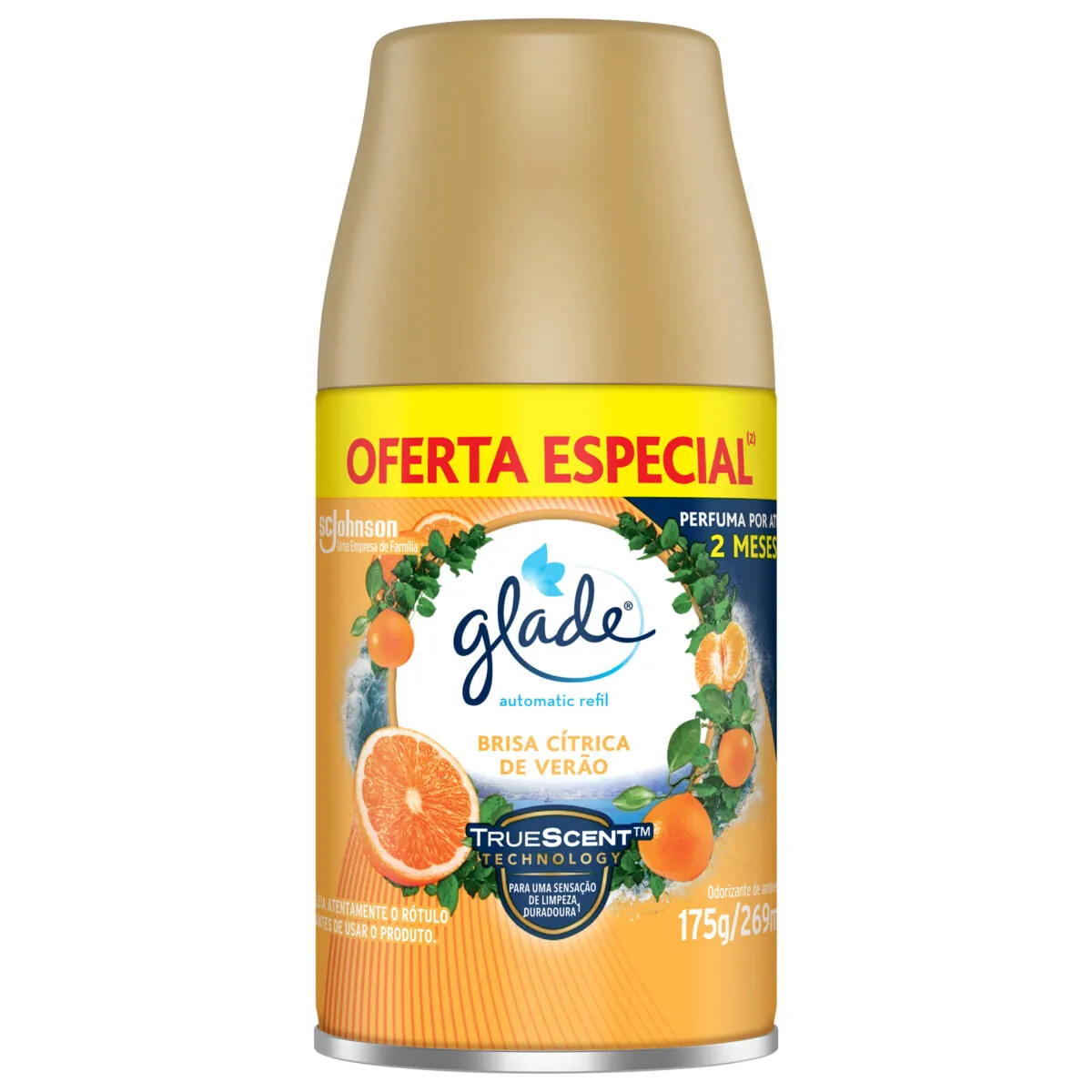 Desodorizador Glade Automatic Spray Refil Brisa Cítrica de Verão 260ml Oferta Especial