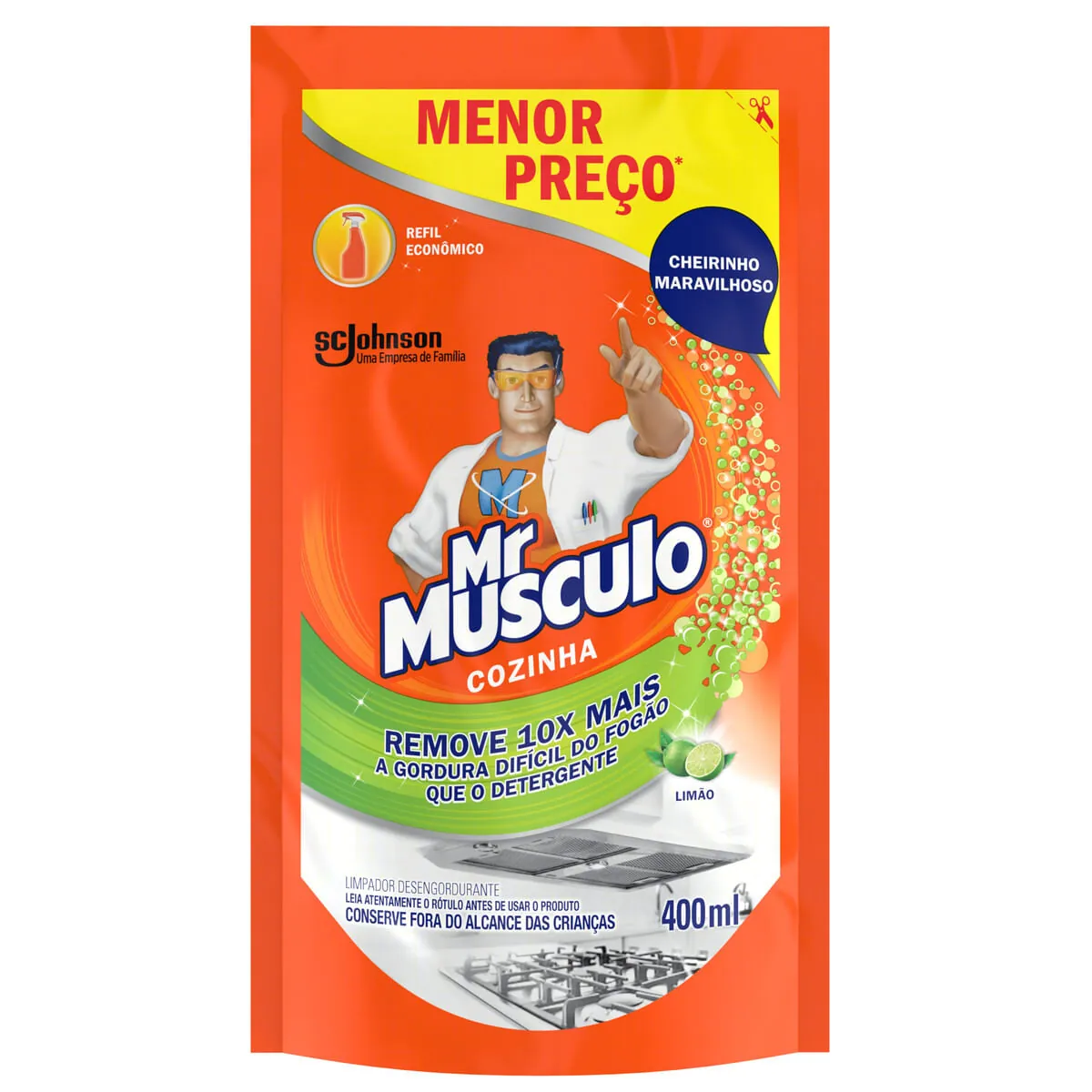 Mr. Músculo Cozinha Limão Sachet 400ml