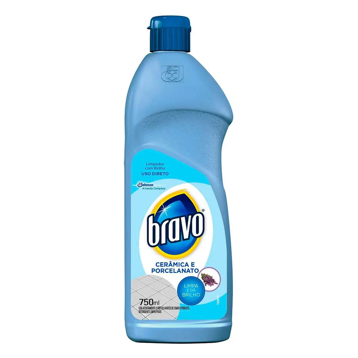 Detergente Limpa Pisos Porcelanato E Cerâmica Original Bravo Limpa Squeeze 750ml