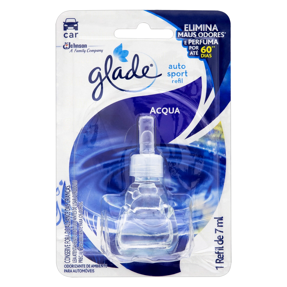 Aromatizador Glade Auto Sport Acqua Refil 7ml