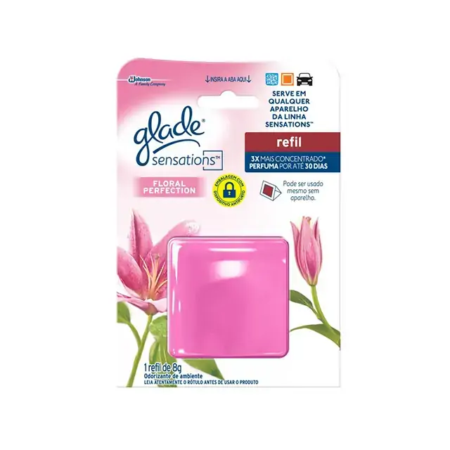Glade Sensations Glass Manhã Do Campo Gel 8g