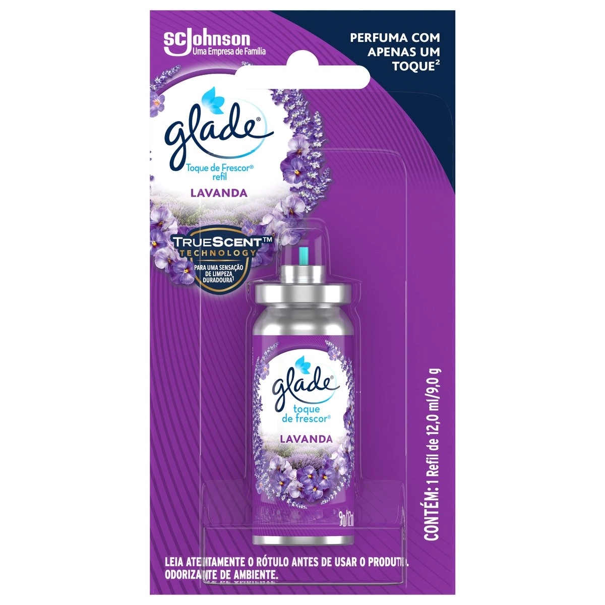 Desodorizador GLADE Toque De Frescor Refil Lavanda 12ml
