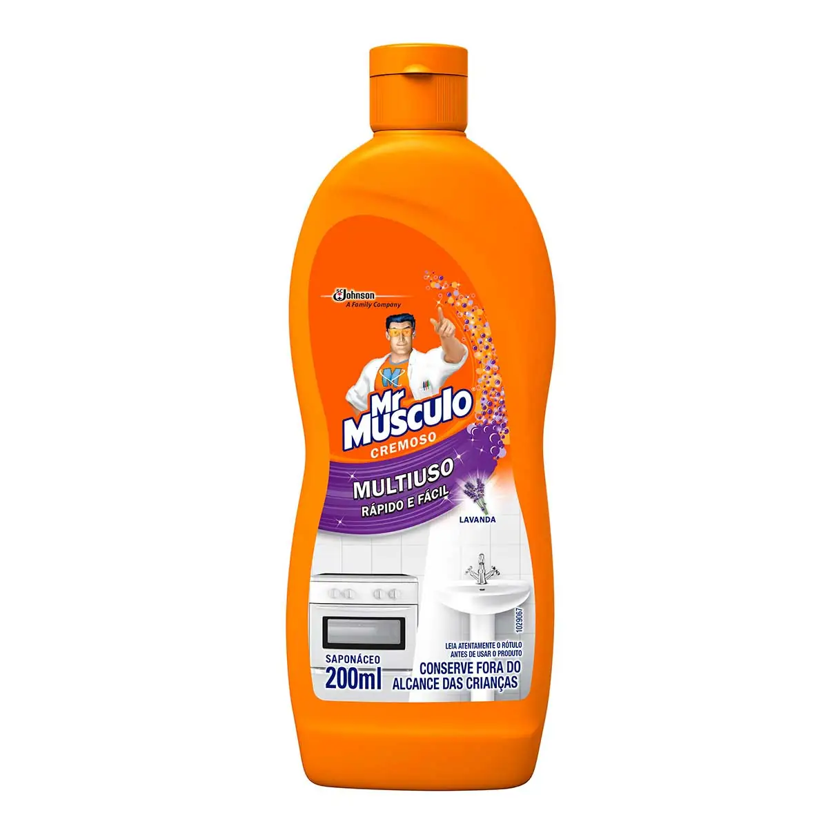 Saponáceo MR MÚSCULO Cremoso Multiuso Lavanda Frasco 200ml