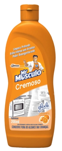 Saponáceo Cremoso Multiuso Laranja Mr Músculo Squeeze 200ml