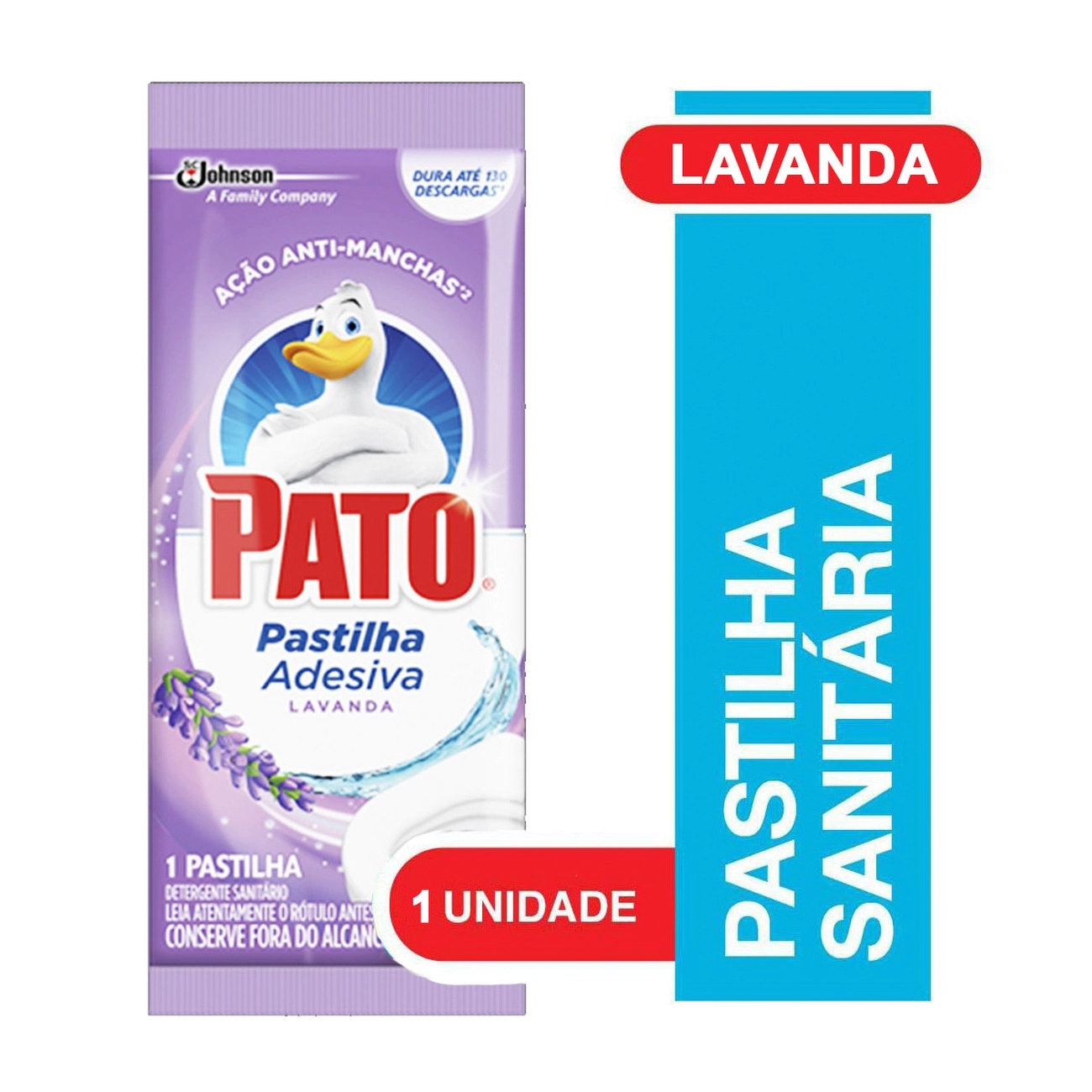 Pastilha Adesiva Pato 1unidade Lavanda