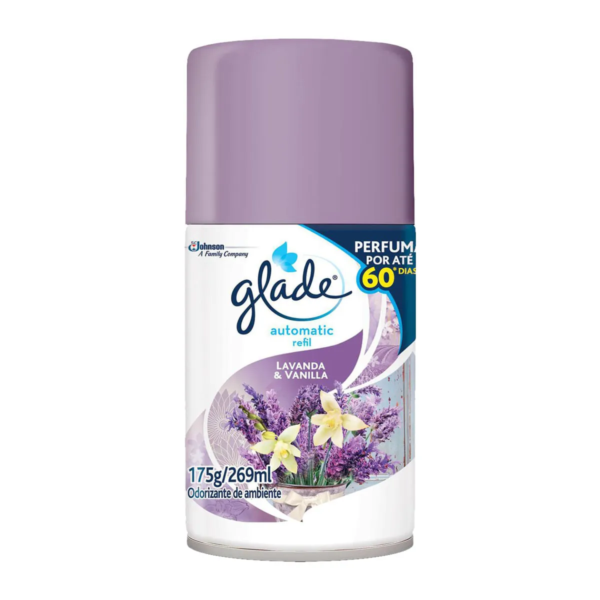 Desodorizador GLADE Automatic Spray Refil Lavanda &amp; Baunilha 269ml