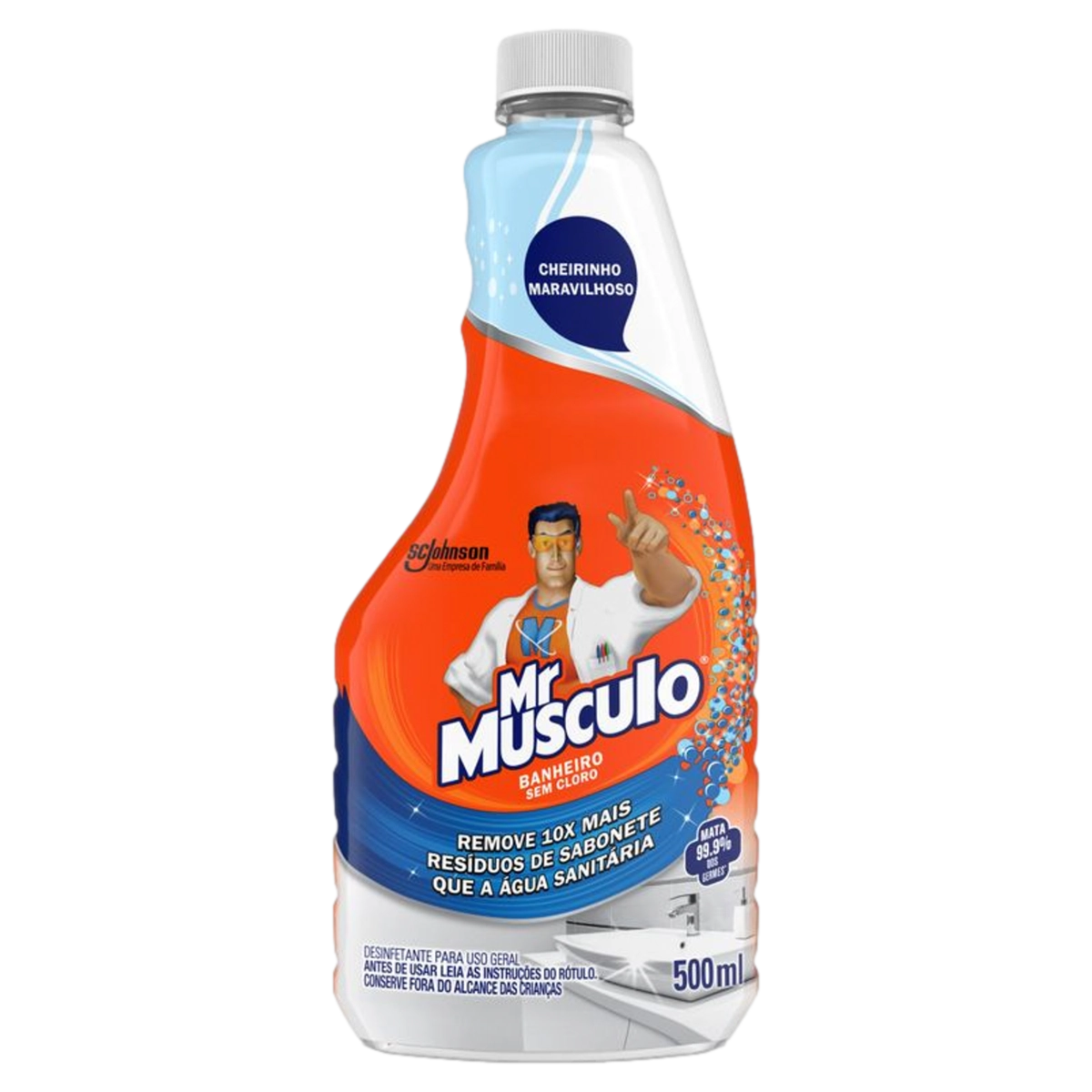 Desinfetante Banheiro Mr Músculo Frasco 500ml Refil